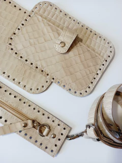 kit bolsa couro retangular Isla - comprar online