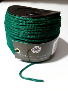 fio poliéster 4mm Tidsy verde esmeralda