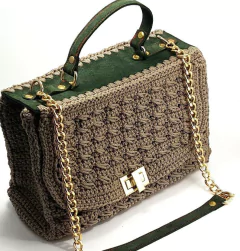 Alça Carteiro couro corrente café - comprar online