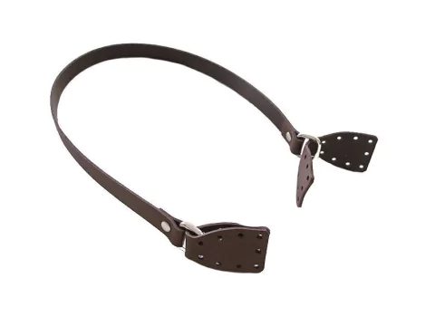 Alça couro detalhe café