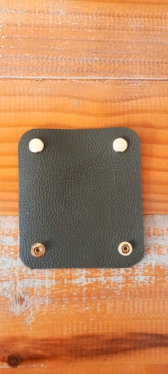 segurador alça couro verde militar - comprar online