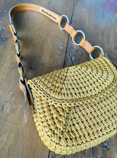 Alça couro ombro Sabine café - dalumachado