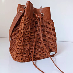 kit couro bolsa saco completa Missy vermelho na internet