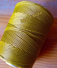 fio 3mm nautico com toque de viscose 500gr Mostarda