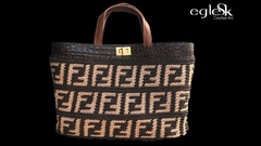 kit bolsa Fendi croco café - loja online