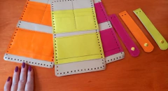 Kit carteira couro Colors