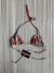 Busto MVT Cortininha Estampado Laranja Colorido