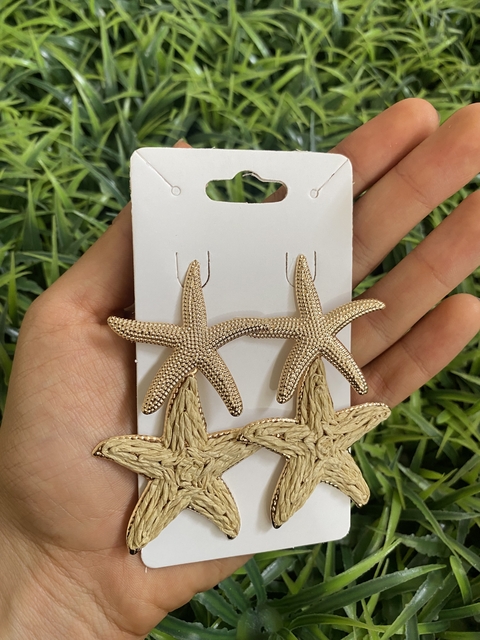 Brinco de Praia Estrelaa com Estrela Clara - comprar online