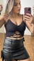 Cropped Preto com Bojo Grapeado - comprar online