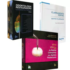 Odontologia Restauradora - Luiz Narciso Baratieri + Clareamento Dental - Paulo Sérgio Quagliatto + Atlas Clínico De Resina Composta - Carlos Eduardo Godoy