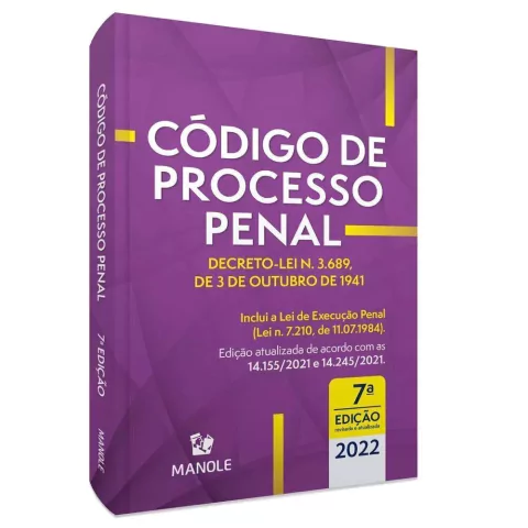 CÓDIGO DE PROCESSO PENAL 7º EDIÇÃO - IMPRESSO