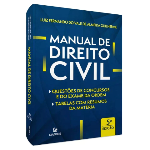 MANUAL DE DIREITO CIVIL: TABELA COM RESUMO E QUESTÕES DE CONCURSOS E DA ORDEM 5ª EDIÇÃO - IMPRESSO