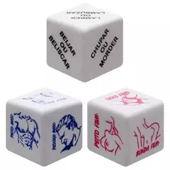 Dados Toque Do Cupido Hétero Triplo Diversão Ao Cubo - comprar online