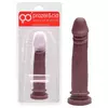 Pênis De Borracha Maciça 19 X 3,6Cm - Chocolate - comprar online