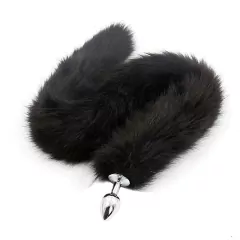 Plug Anal Rabo de Raposa - 80cm - Preto - comprar online