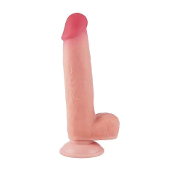 Imagem do Dildo Super Realístico Dupla Camada - Ventosa Removível - 21,7 X 5,0 cm - 7988