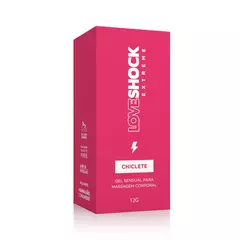 Gel Excitante Eletrizante Loveshock Extreme Beijável Chiclete - 15 g - Cairo Para Maiores