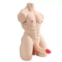 Masturbador Formato Corpo Masculino, Possui Pênis Realístico e Ânus
