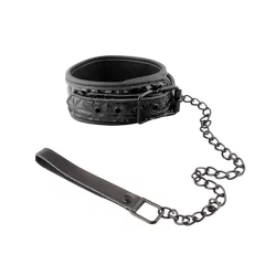 Coleira Luxury com Corrente - PRETA - SM005 - comprar online