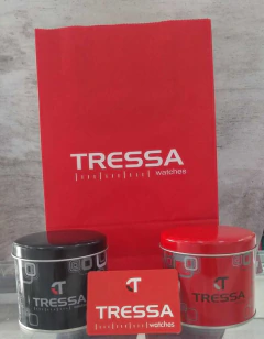 Reloj Tressa AMSTEL-H-06 malla de tela rojo para caballero