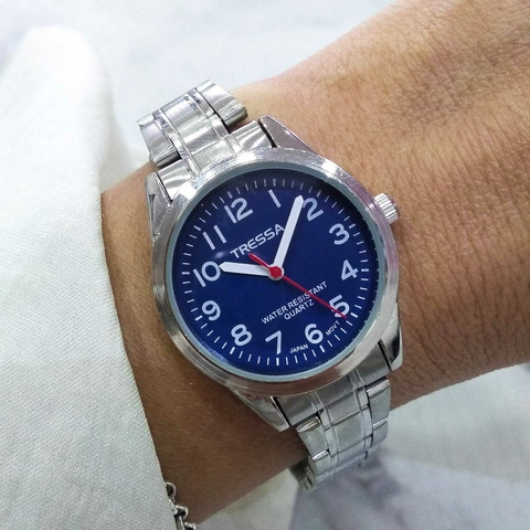 reloj tressa metal clasico dama