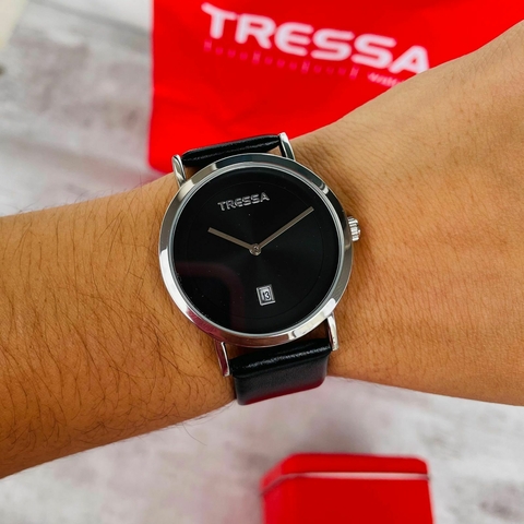 Reloj Tressa Bunny-03 malla simil cuero para caballero