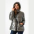 CAMPERA CON BOLSILLO IMPERMEABLE GRIS OSCURO METALIZADO - Normandie