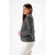 BLAZER CON UN BOTÓN Y BOLSILLOS DECORATIVOS DE BENGALINA GRIS OSCURO - comprar online