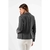 BLAZER CON UN BOTÓN Y BOLSILLOS DECORATIVOS DE BENGALINA GRIS OSCURO en internet