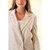 BLAZER DOBLE ABOTONADURA CON BOLSILLOS OJAL DE LINO - tienda online