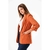 BLAZER ARREMANGADO DE LINO TOSTADO - comprar online