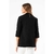 BLAZER ARREMANGADO CON BOLSILLOS DECORATIVOS Y UN BOTÓN PUNTO ROMA NEGRO - Normandie