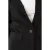 BLAZER ARREMANGADO CON BOLSILLOS DECORATIVOS Y UN BOTÓN PUNTO ROMA NEGRO - tienda online