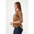 CAMISA MANGA ARREMANGADA CON BOLSILLOS ANIMAL PRINT DE CREPE - comprar online