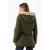 PARKA ALICIANA REVERSIBLE CON CAPUCHA DESMONTABLE VERDE MILITAR - Normandie