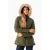 PARKA ALICIANA REVERSIBLE CON CAPUCHA DESMONTABLE VERDE MILITAR en internet