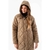 CAMPERA MATELASSE LARGA CAMEL - tienda online