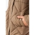 CAMPERA MATELASSE LARGA CAMEL - comprar online