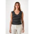 MUSCULOSA ESCOTE V CON RAYAS DE MODAL GAMUZADO - comprar online
