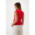 MUSCULOSA CON FRUNCES LATERALES DE MODAL GAMUZADO - tienda online