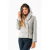 SACO CORTO CON CAPUCHA DE PAÑO GRIS CLARO - tienda online