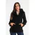 SACO CORTO CON CAPUCHA DESMONTABLE DE PAÑO NEGRO - comprar online