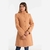 TAPADO LARGO CUELLO MAO DE PAÑO CAMEL - comprar online