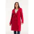 TAPADO CON SOLAPA OVERSIZE DE PAÑO FUCSIA - comprar online