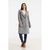 TAPADO CON SOLAPA OVERSIZE DE PAÑO GRIS CLARO