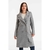 TAPADO CON SOLAPA OVERSIZE DE PAÑO GRIS CLARO - comprar online
