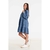 VESTIDO CORTO CON VOLADOS M/L DE JEAN - comprar online