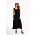 Imagen de VESTIDO MUSCULOSA LARGO CORTO ABERTURA DE MODAL