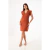 VESTIDO MUSCULOSA CON MANGA DOBLADA ESCOTE V DE TWILL