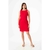 VESTIDO SIN MANGAS CON PINZAS Y BOLSILLOS DE COTTON SATEN